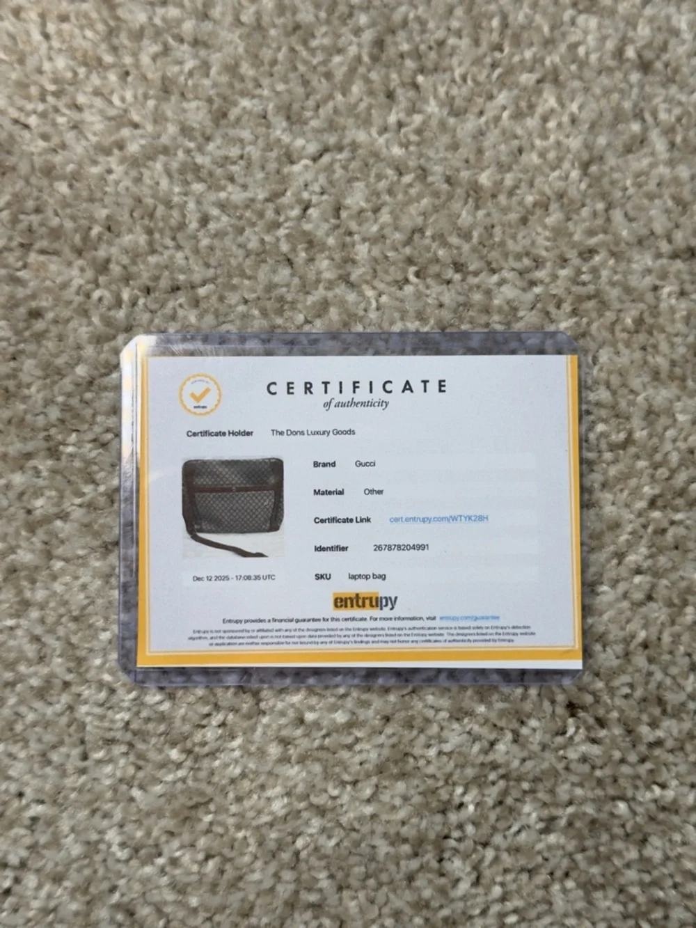 GUCCI Diamante Coated Canvas Messenger Bag - Picture 16 of 16